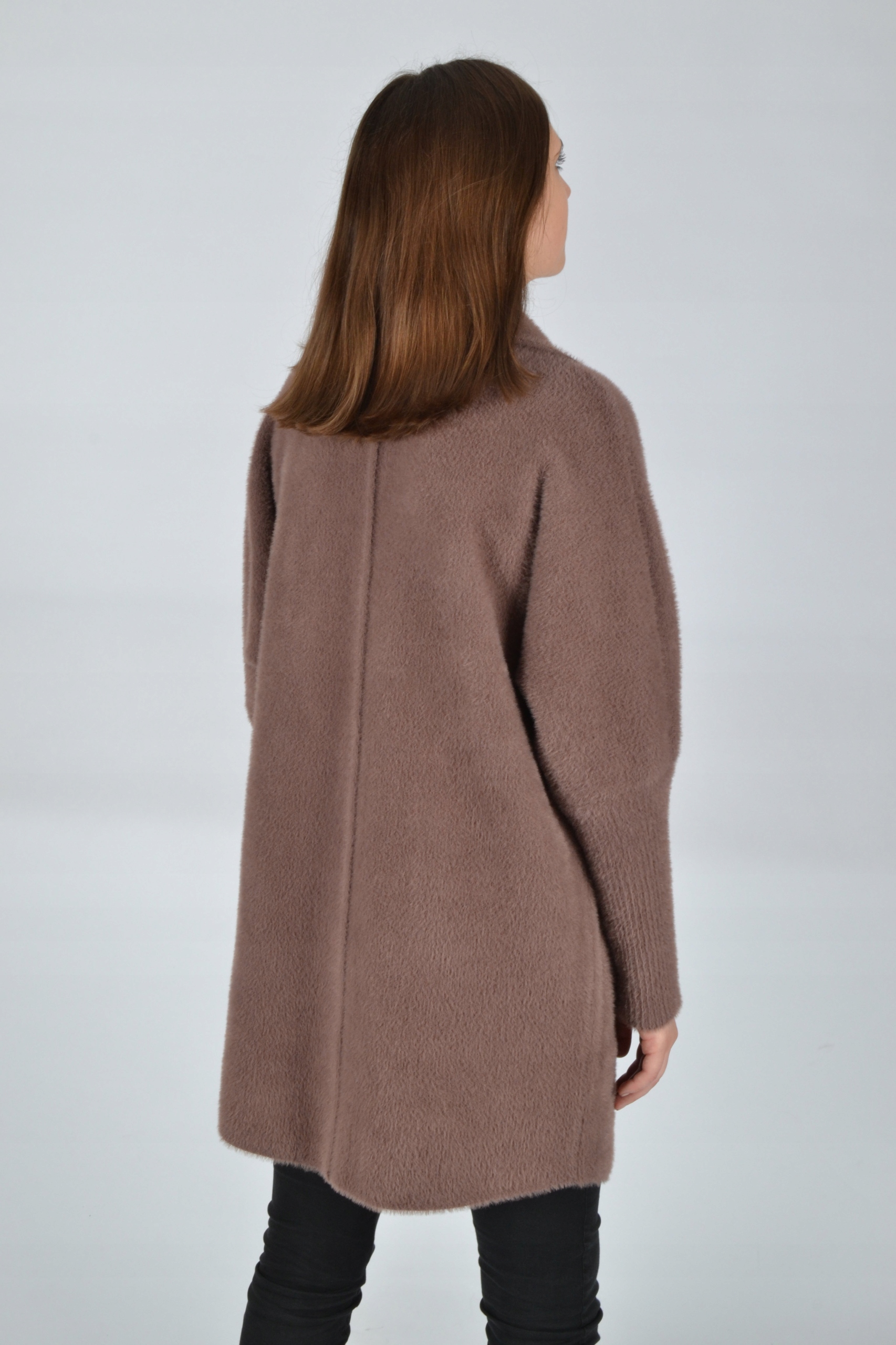 Płaszczyk damski ALPAKA oversize MODEL MNIEJSZY Rozmiar uniwersalny