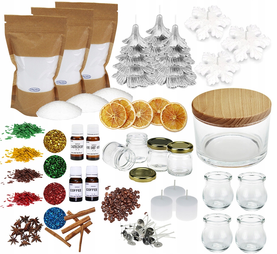 Sada na výrobu svíček svíčky na vánoční stromek pro vánoční dekorace 27