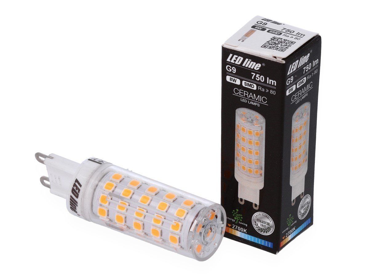 

Żarówka Led Smd G9 230V 8W ciepła 2700K