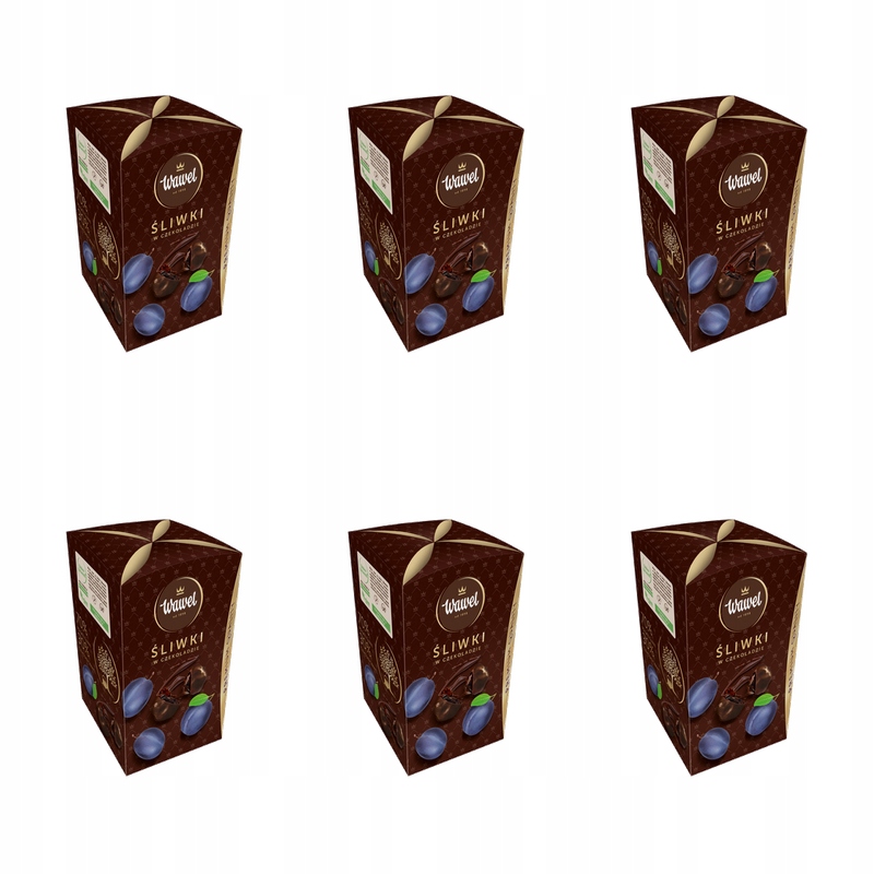 Wawel Śliwki w czekoladzie 180g X6