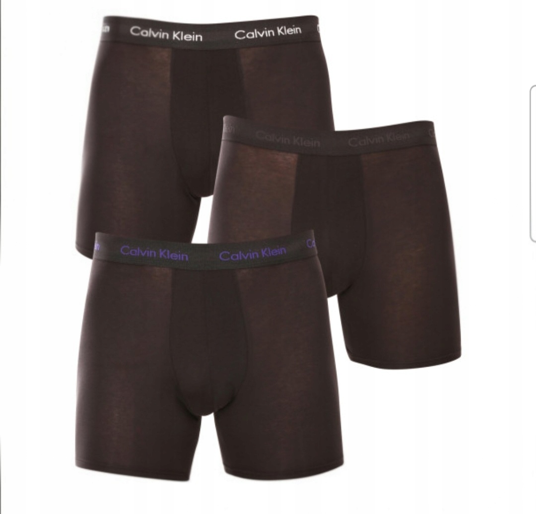 Calvin Klein Spodní Prádlo Boxerky černé 3-pack 3 kusy velikost XL