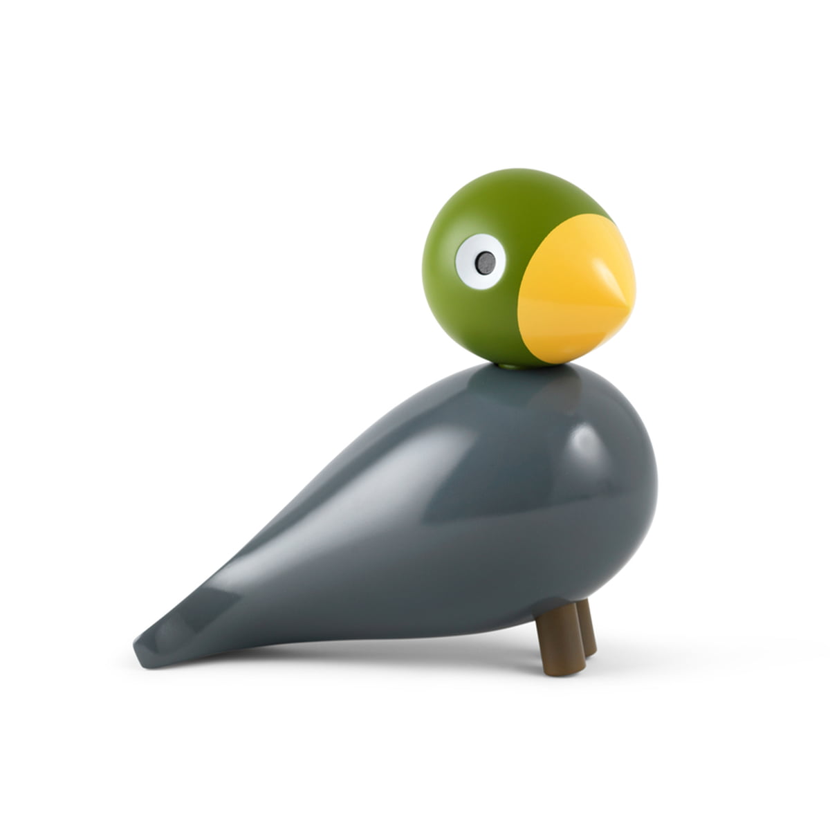 Kay Bojesen Songbird Drevený vtáčik Šedý