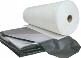 Folia do oczka wodnego + geowłóknina - GWAR Szerokość 1 m