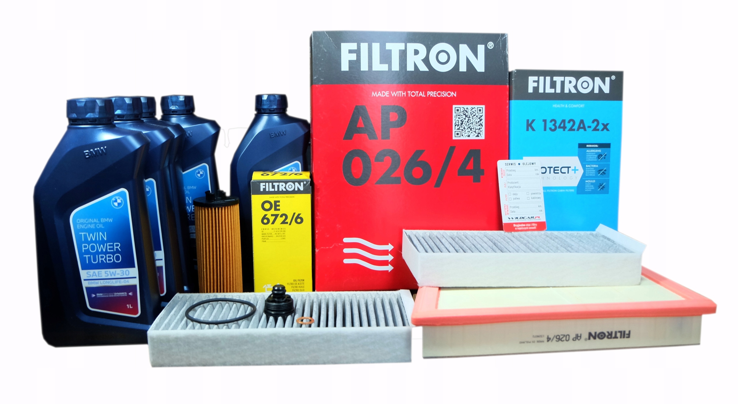 3 filtre Filtron olej 5w30 originál Bmw 2 F44 F45 F46 214d 216d 218d 220d