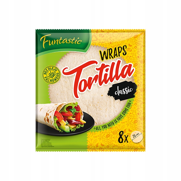 

Funtastic Tortilla pszenna 8 szt. x 20 cm