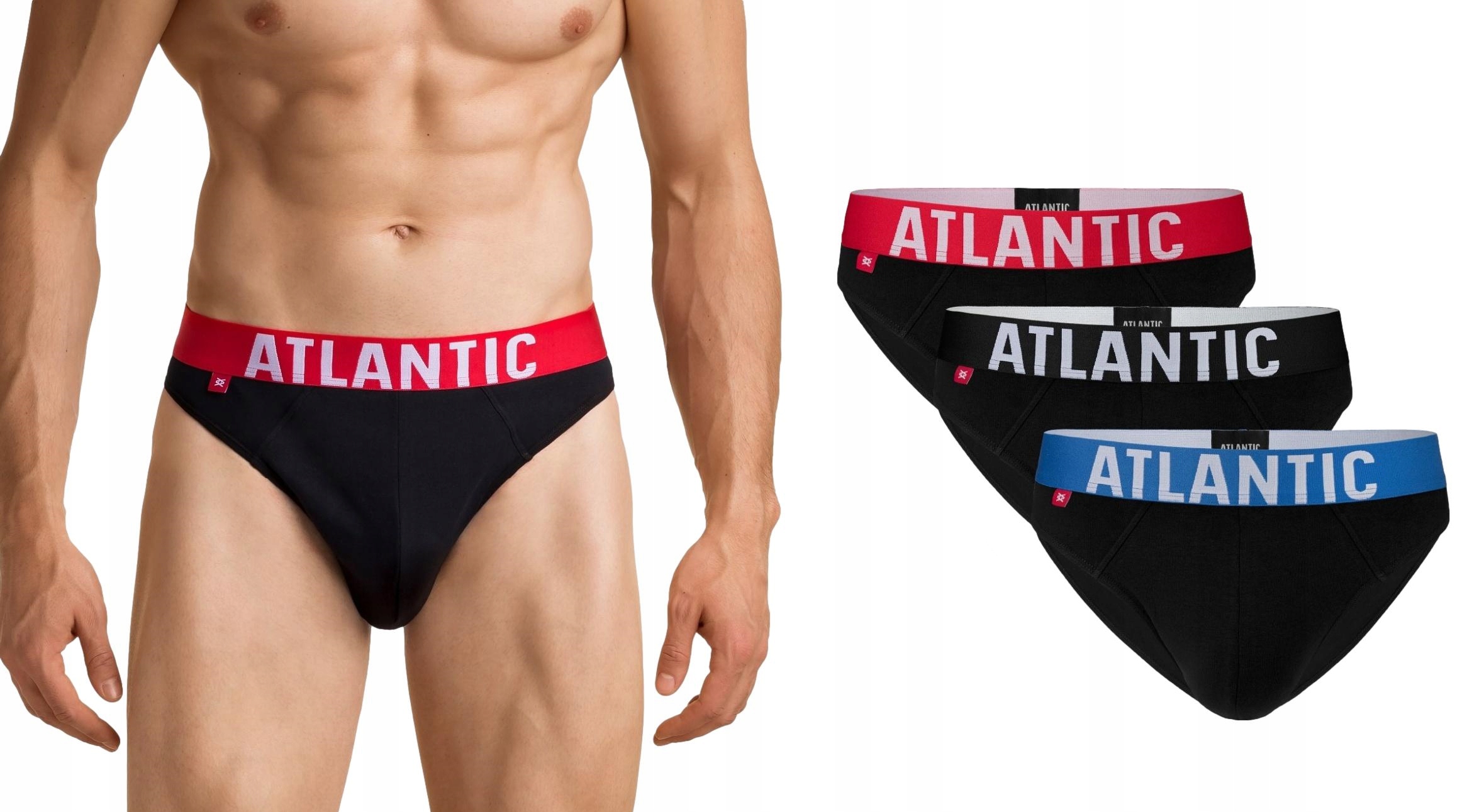

3 Pak Slipy majtki Atlantic 3SMP-003 Cotton # M