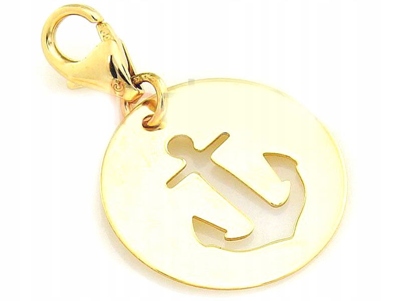 

Złota Zawieszka Do Bransoletki 585 Charms Kotwica