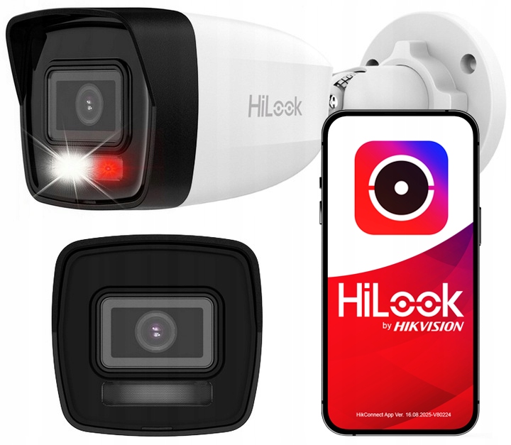 Vonkajšia Ip kamera 3K+ 6MPx PoE HiLook od Hikvision IPCAM-B6-30DL PoE