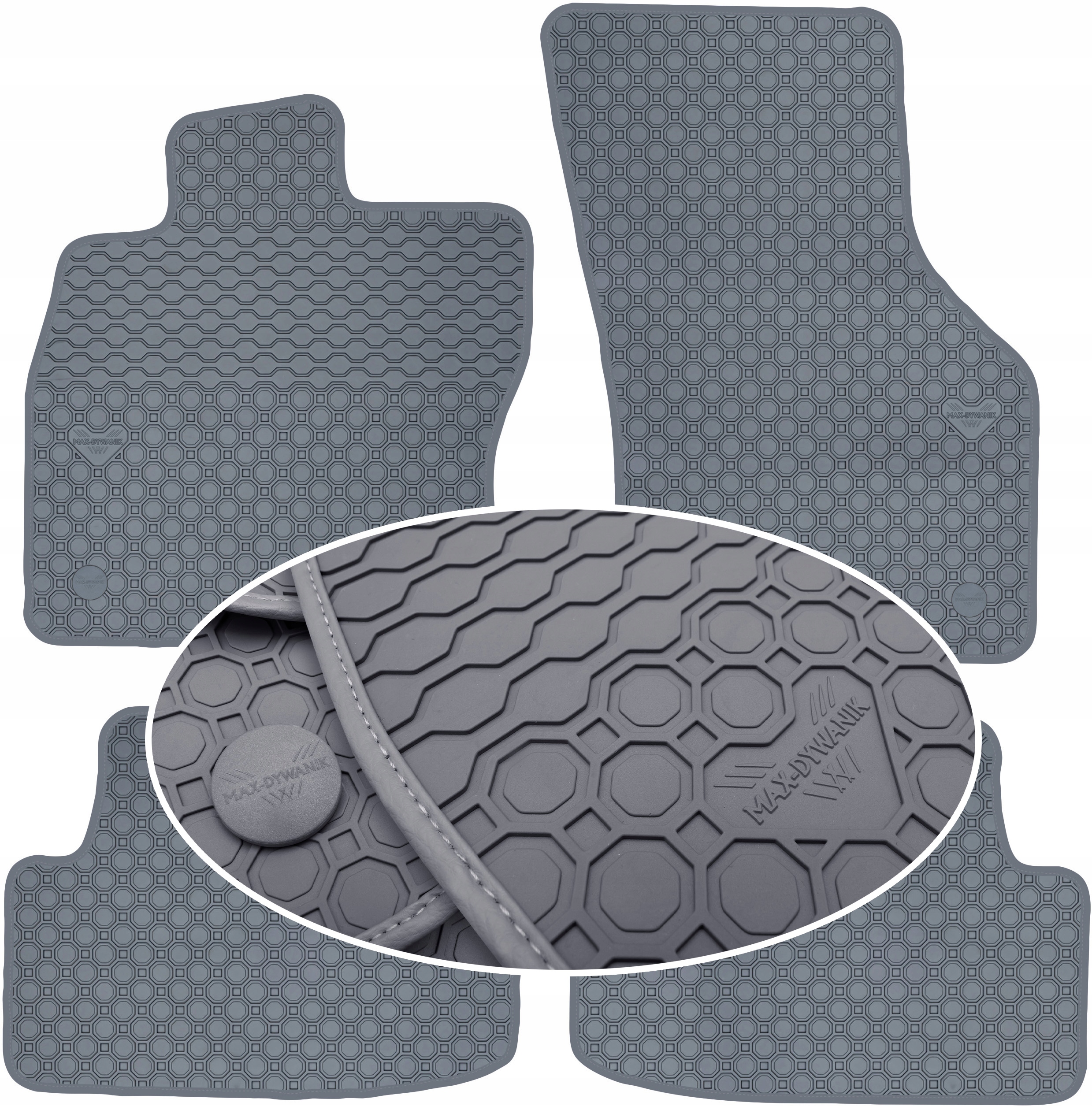 Vw Golf VIII Hb 2020 Koberce Šedé