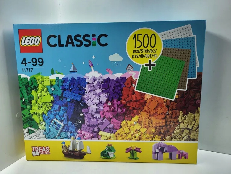 Oryginalne Lego Classic 11717 Klocki, klocki, płytki 1504 elementy Nowe