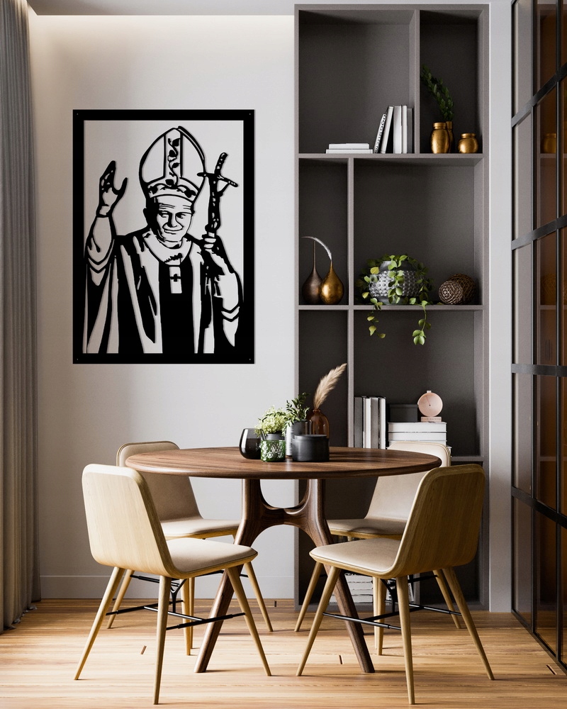 Obraz ażurowy Dekoracja ścienna Panel Jan Paweł II Marka inna