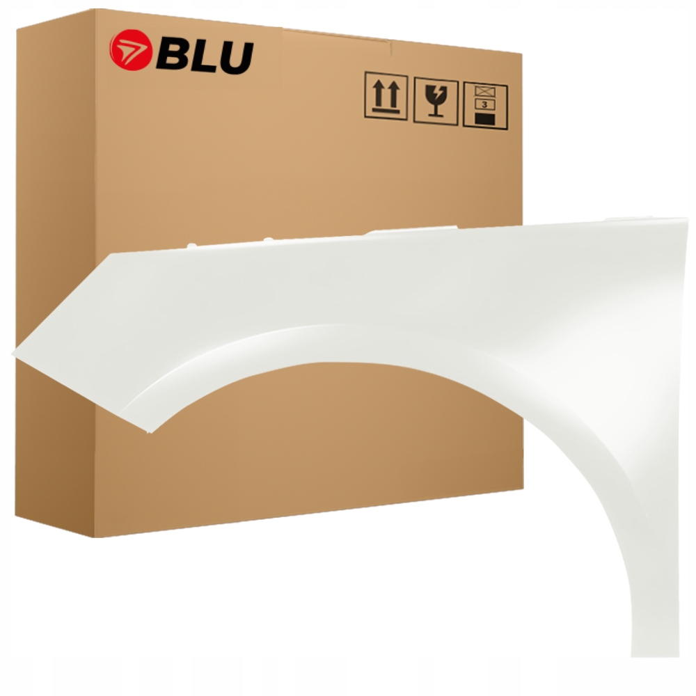 Blu Blatník Audi A1 8X LY9K levý bílý 10-18 přední pozink AmalfiWeiss