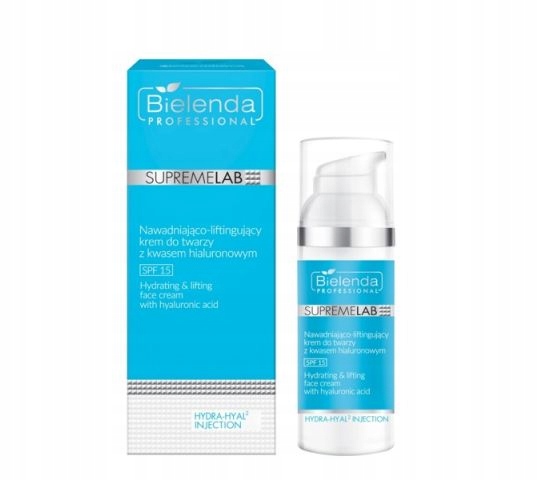 BIELENDA SUPREMELAB KREM DO TWARZY Z KWASEM HIALURONOWYM SPF15 50ML