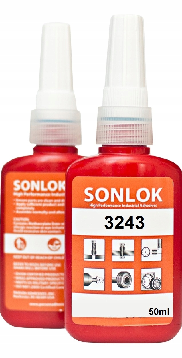 

Klej Sonlok 3243 50ml Do Gwintów Średni Niebieski