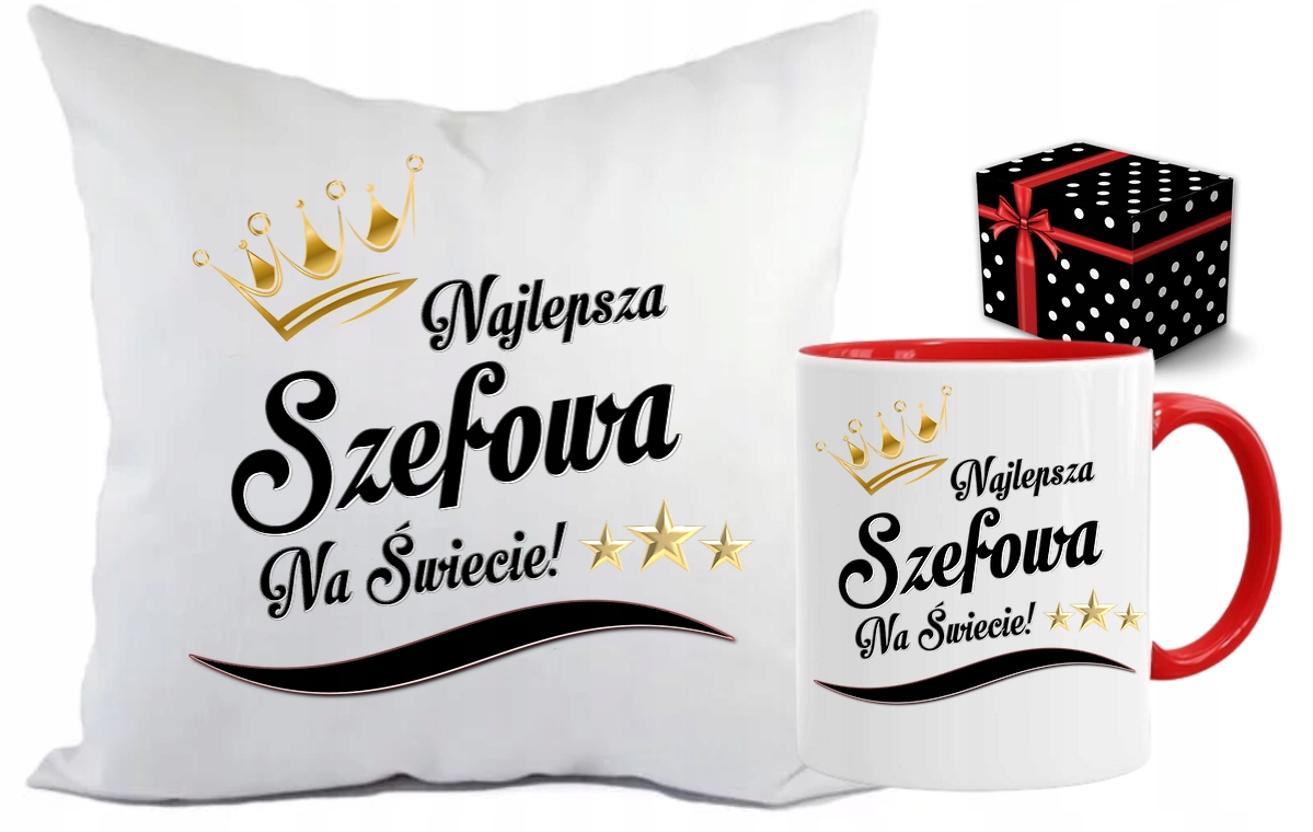 

Zestaw poduszka kubek Dla Szefowej