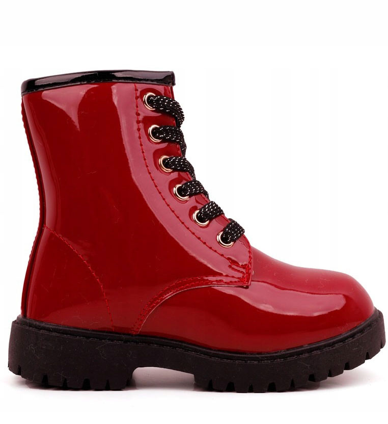 Kids Lustrzane Trzewiki Botki Ociepl Czerwonym r27 Kod producenta Lustrzane Trzewiki Botki Różowe