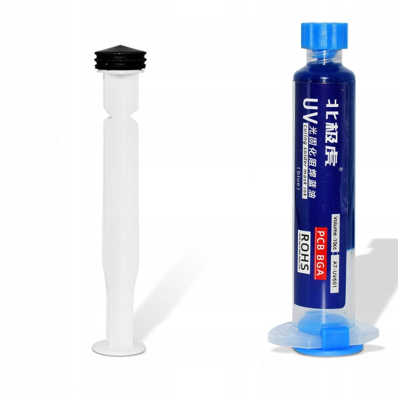 ZESTAW SOLDERMASKA NIEBIESKA DO PŁYTEK DRUKOWANYCH PCB UV LAMPA UV Stan opakowania oryginalne