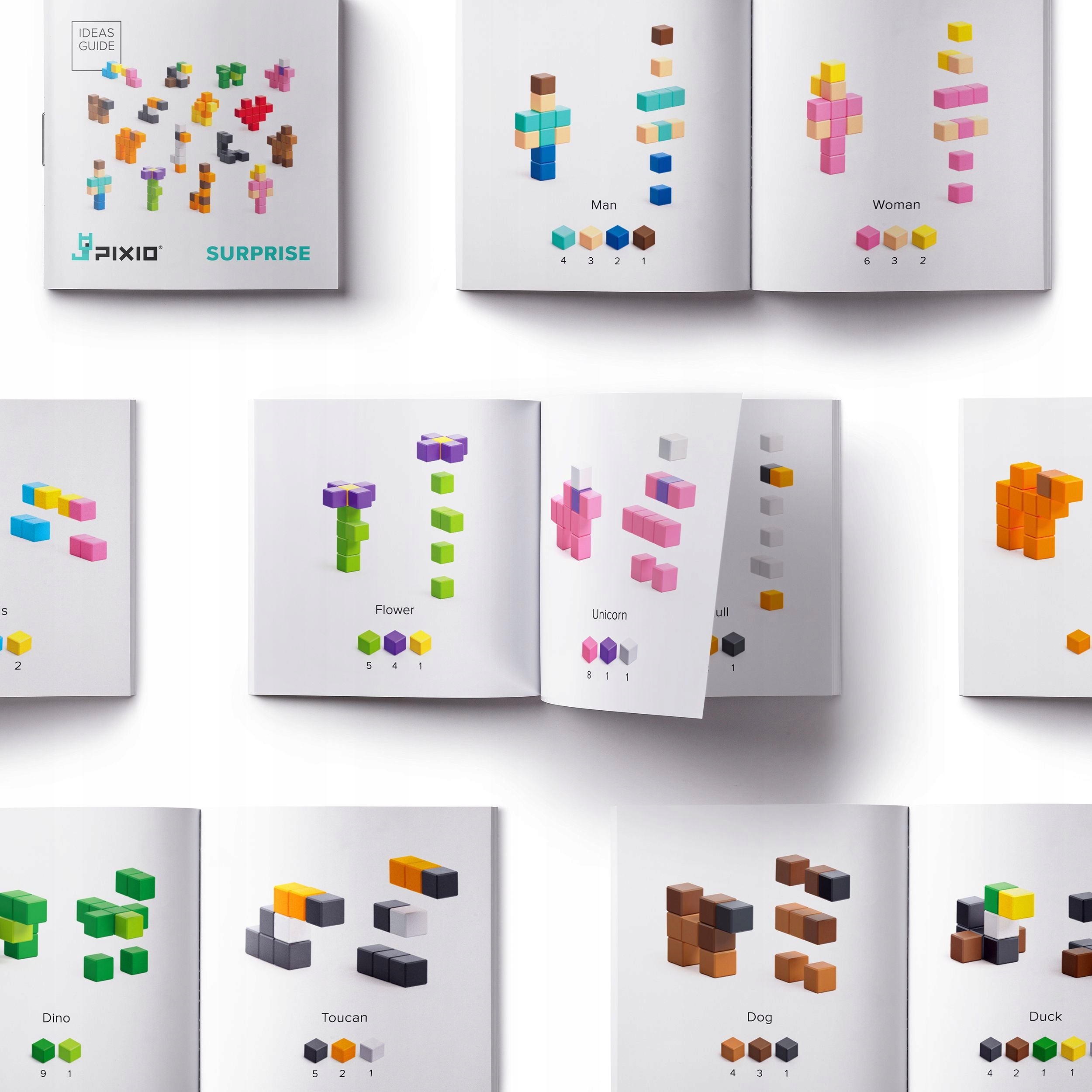 KLOCKI MAGNETYCZNE PIXIO SURPRISE 8-11 SZT Wiek dziecka 6 lat +