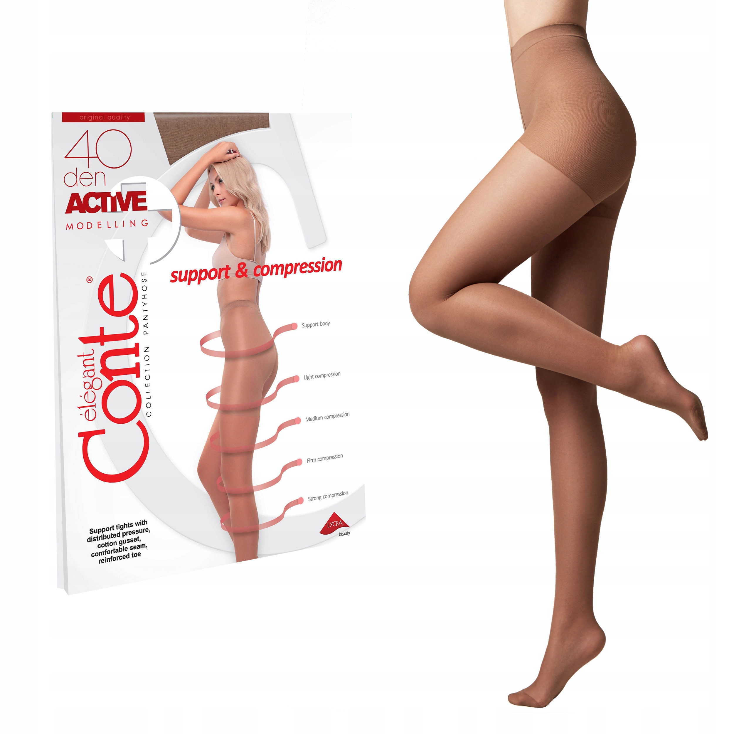 

Rajstopy z efektem modelowania Active 40 Lycra