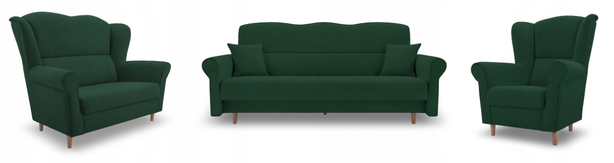Sada Loft 3+2+1 Pohovka, pohovka a křeslo Avra 12 zelená Výrobce Pl