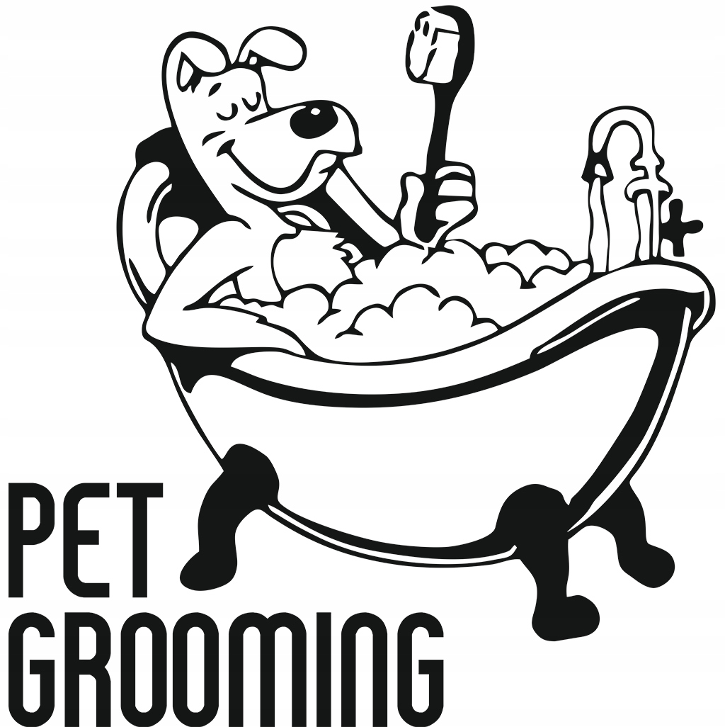 

Naklejka na ścianę Pet Grooming Pies Dog 94x96