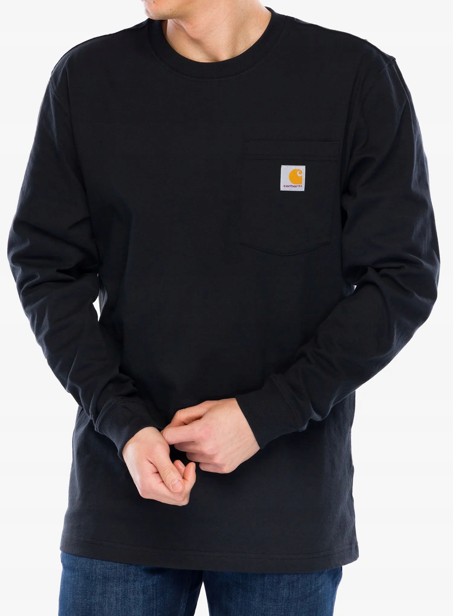 Mikina bez kapuce Carhartt Workwear Pocket L/s černé L