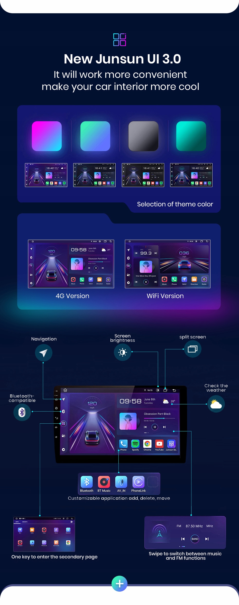 Radio Nawigacja VW PASSAT B8 2015-2018 Android Radio informacja RDS pasmo AM pasmo FM radio cyfrowe DAB+