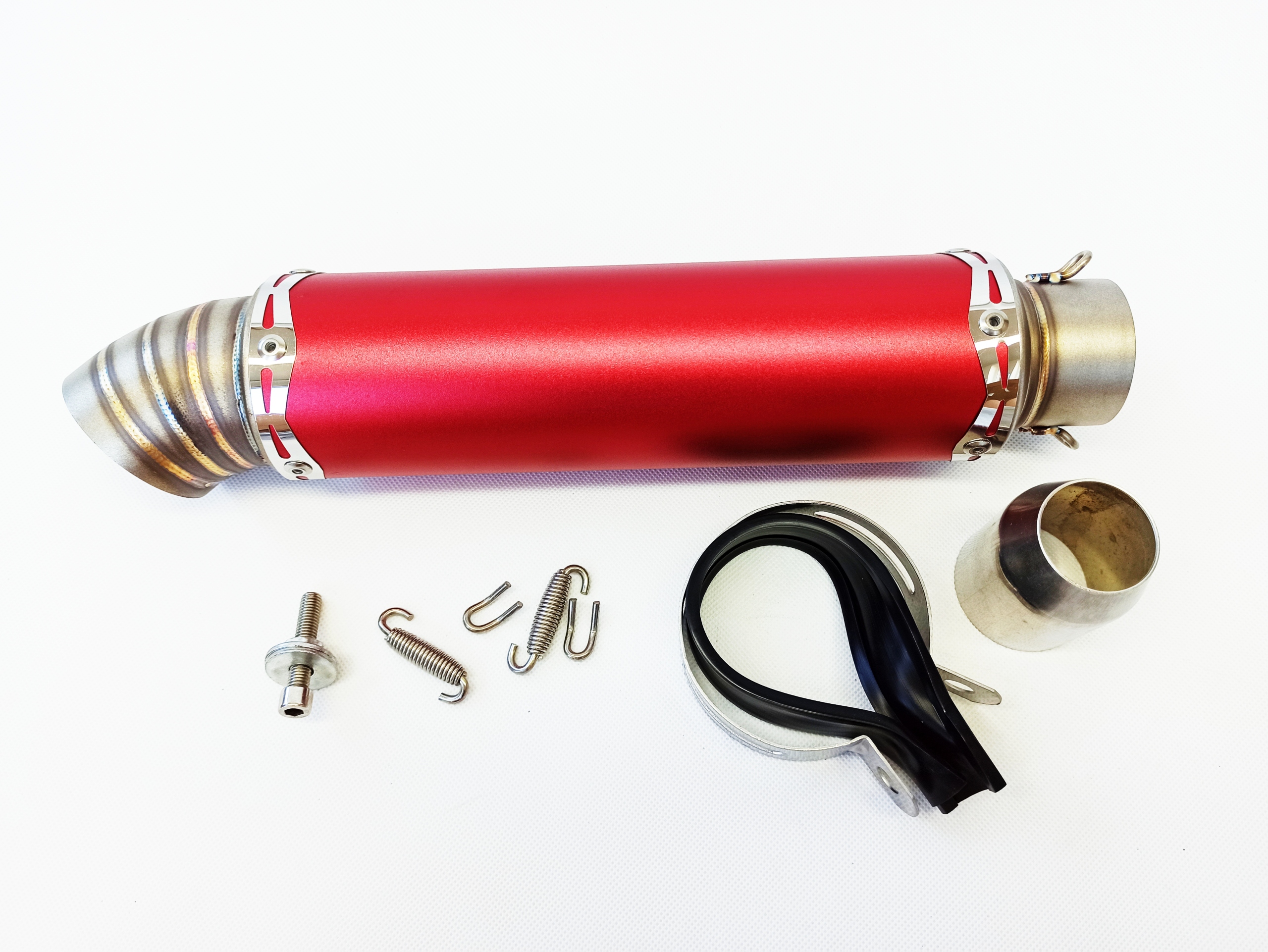 JY036 - НАКОНЕЧНИК ГЛУШИТЕЛЯ 4Т УНИВЕРСАЛЬНЫЙ КРАСНЫЙ