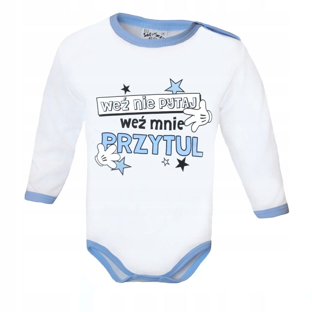

Body niemowlęce z napisami mama i tata nieb. r. 56