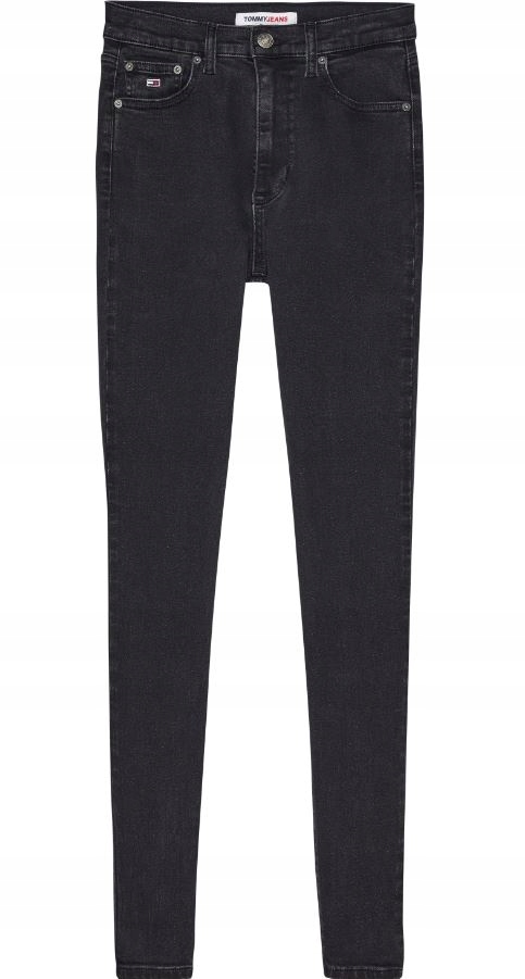 Tommy Jeans spodnie DW0DW16001 1BZ czarny 27/28