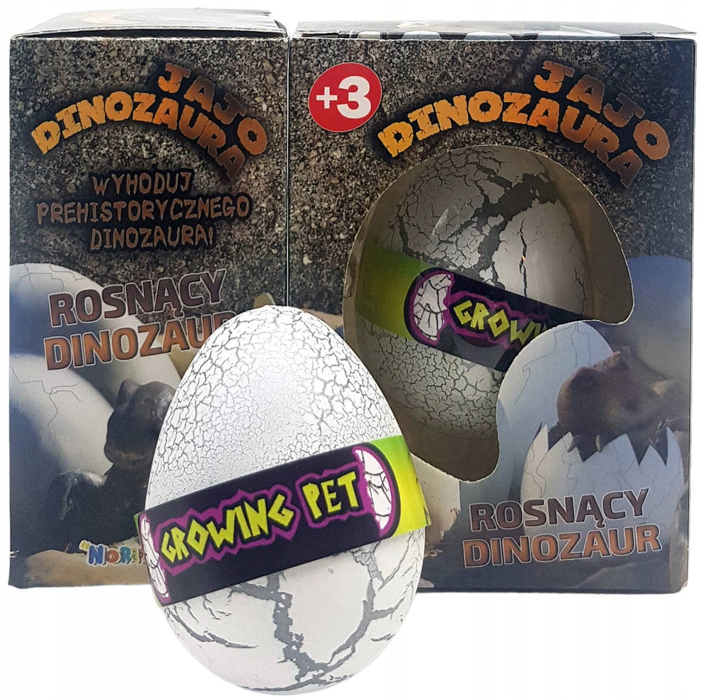 Figurka plastikowa Dinozaur w jaju JAJO ROSNĄCY Typ figurka
