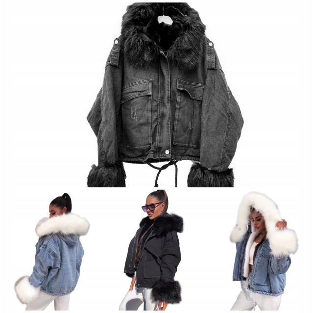 

Kurtka Jeansowa Z Futerkiem Katana Futerko Miś U