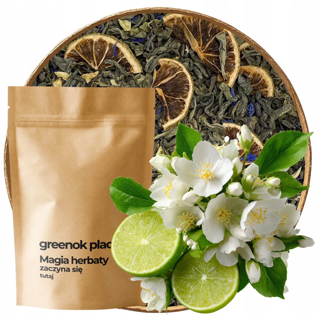 Levně Zelený Čaj Mochito 1000g limetka máta Aromatický