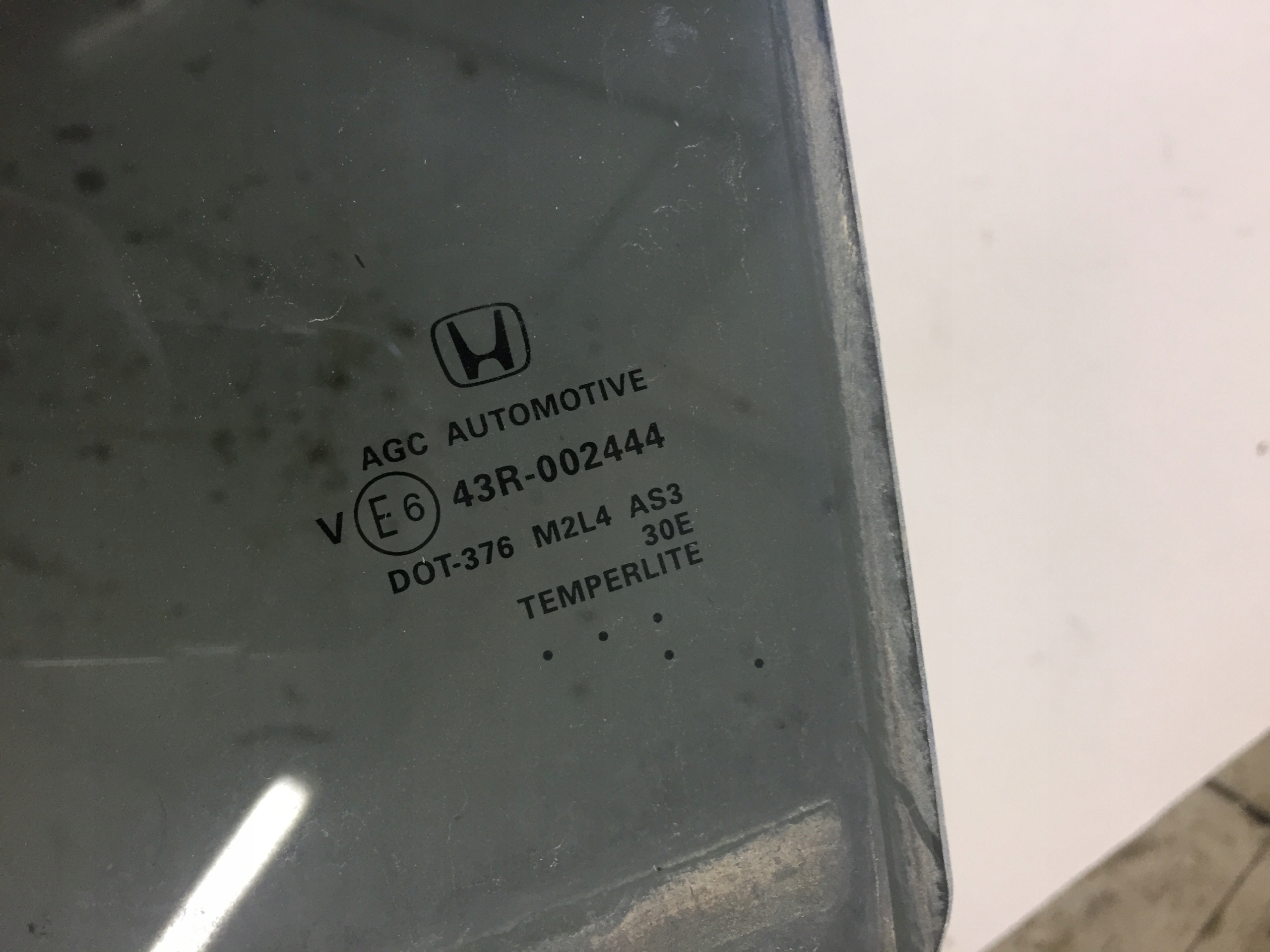 HONDA HR-V II 2015-СТЕКЛО ЗАДНЕЙ ЛЕВОЙ ДВЕРИ AS3