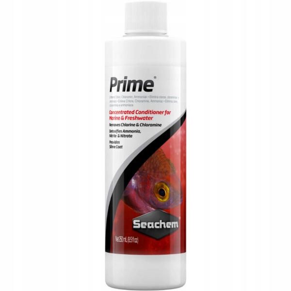 Levně Seachem Prime 250ml Čistič Kohoutkové Vody Akvárium Velmi Účinný