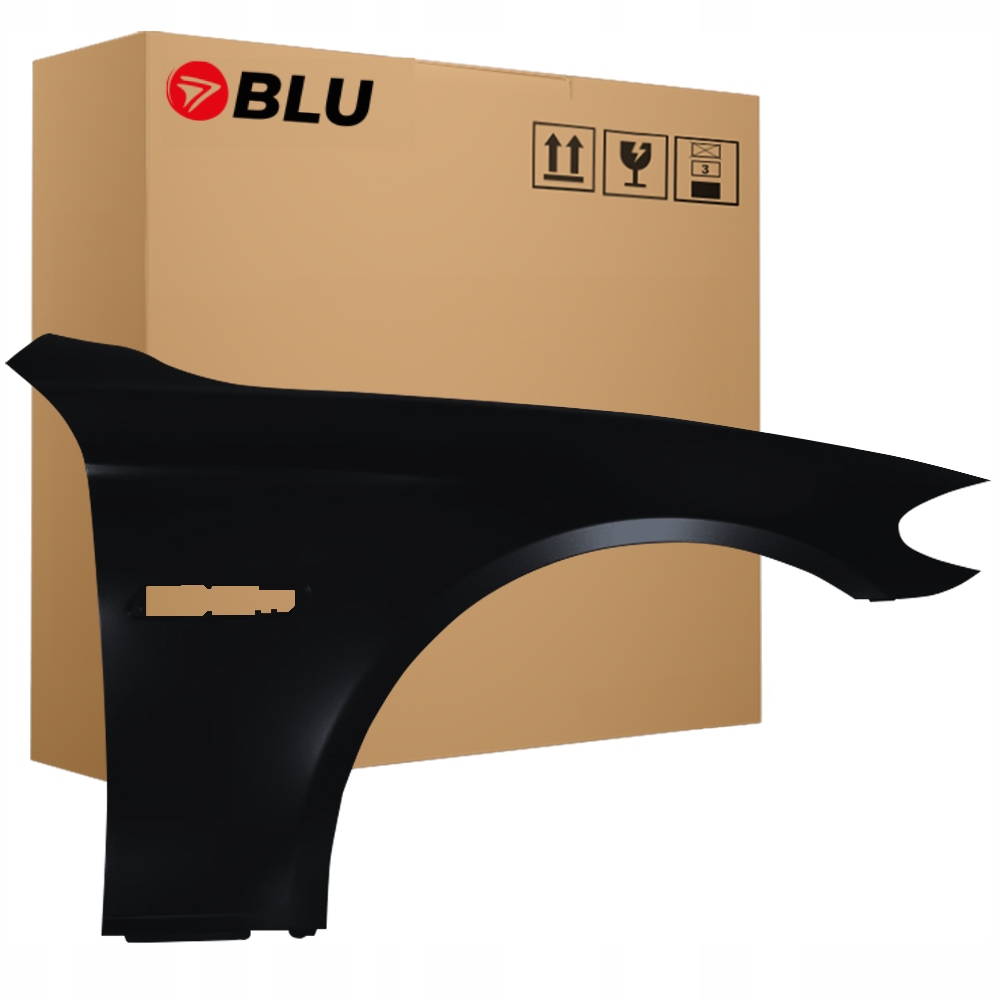 Blu Blatník Bmw 5 F10 F11 668 pravý černý 10-17 přední Schwarz