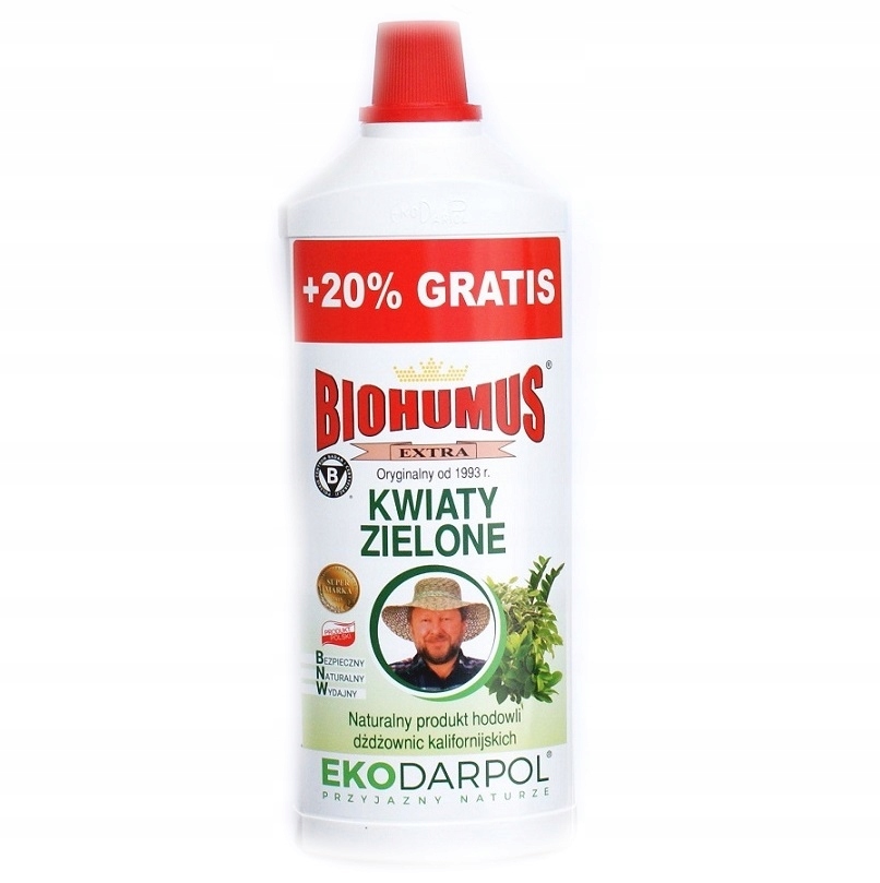 

Biohumus Extra Kwiaty Zielone nawóz organiczny 1L