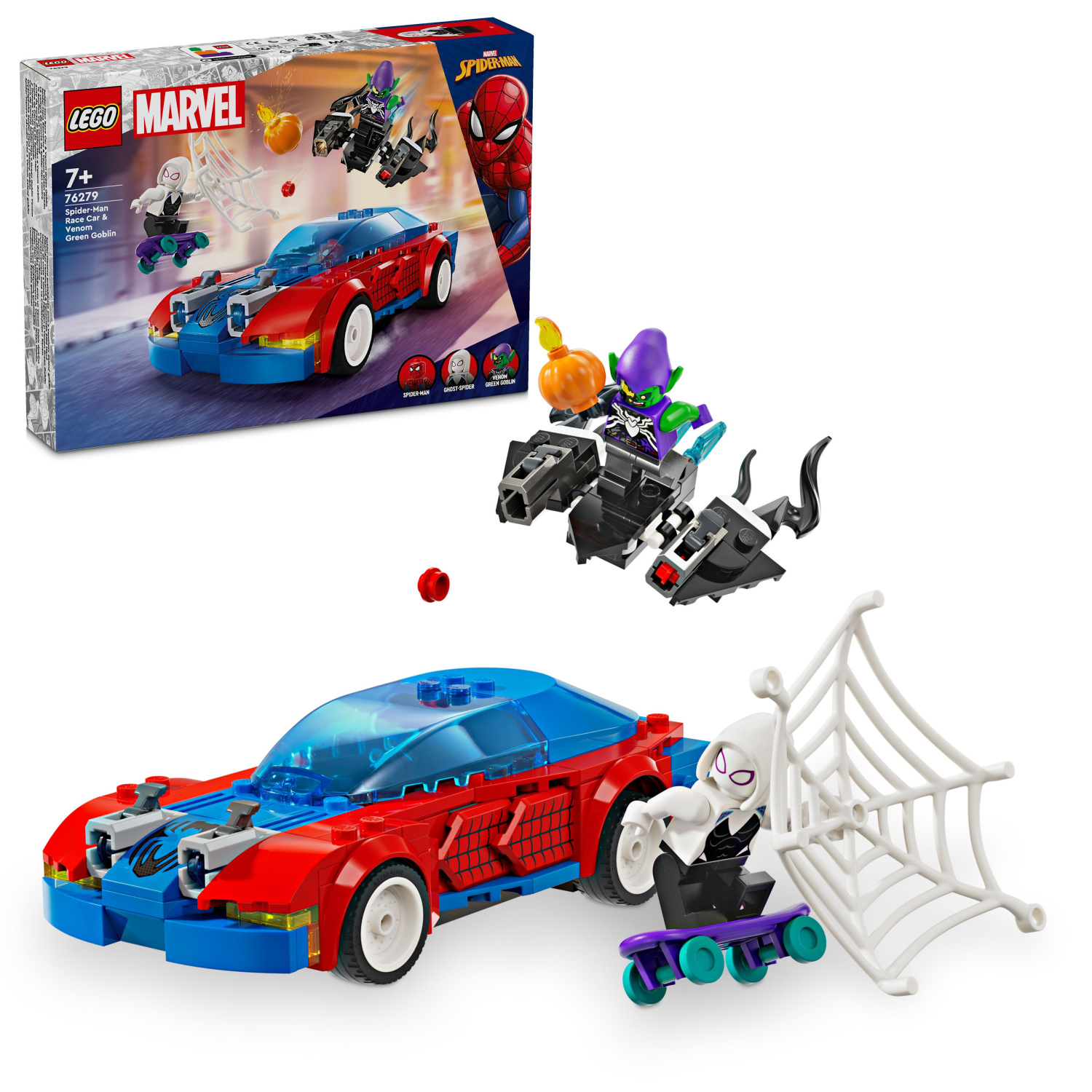 Lego Marvel 76279 Spider-Manovo závodní auto a Venom Zelený goblin