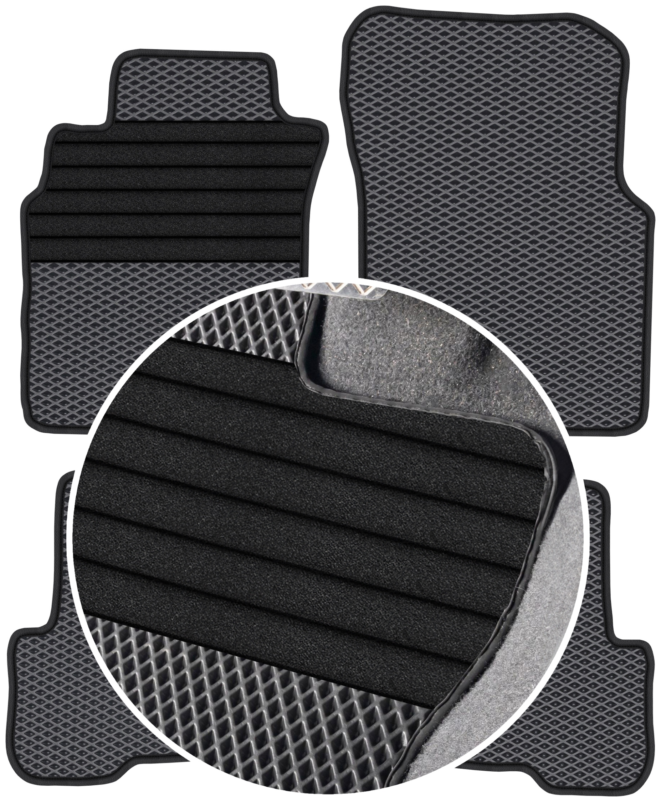 Nissan Almera N16 2000-2006 Gumové koberce Eva Eternity Vyztužení XXL