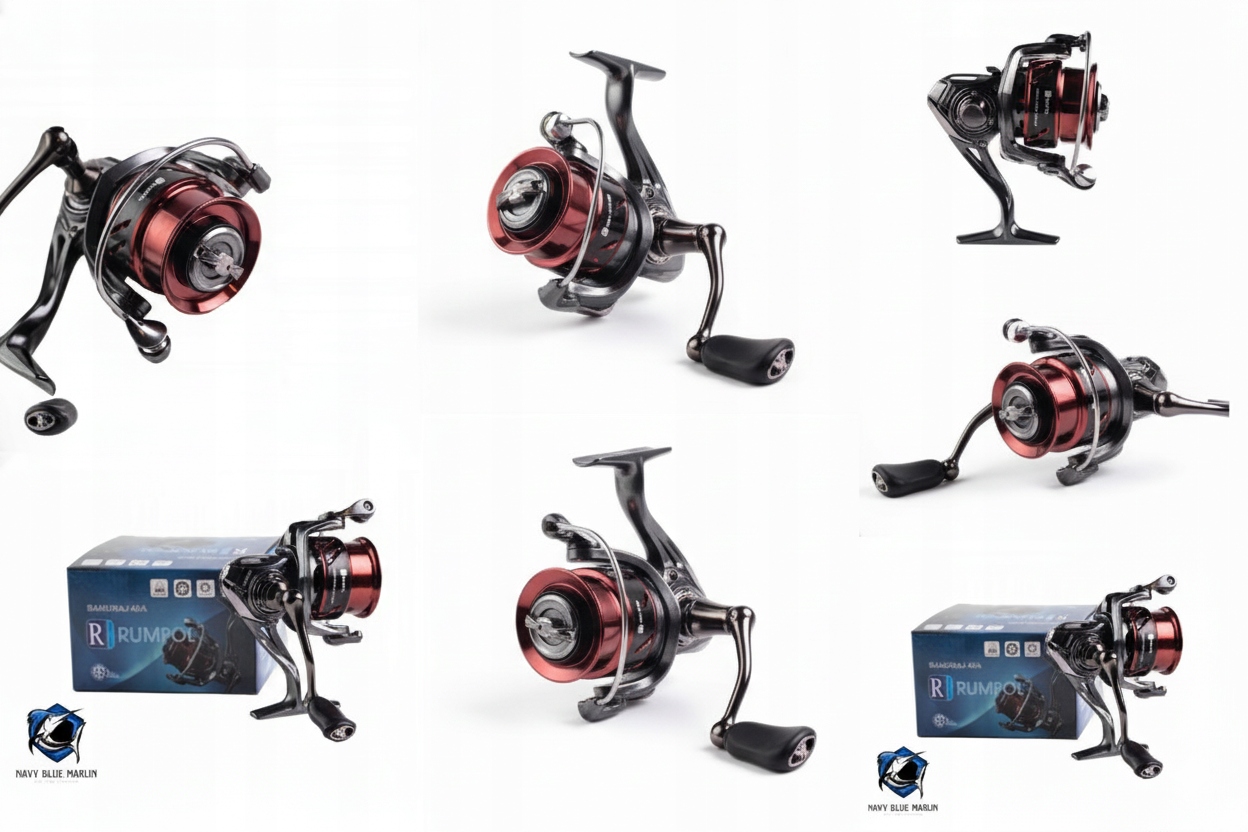 Feederový Naviják Samurai 40 6+1BB Rychlý 5.7:1 Hliníková Cívka