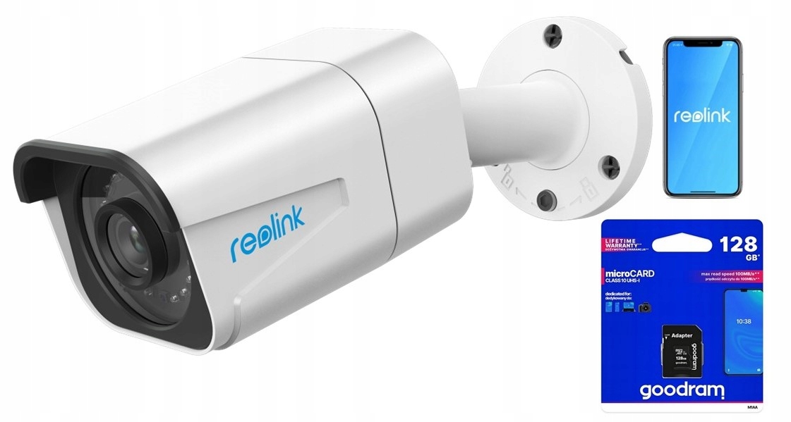 Ip kamera Reolink P430 8MP Poe 4K barva v noci 5xZOOM Karta 128GB