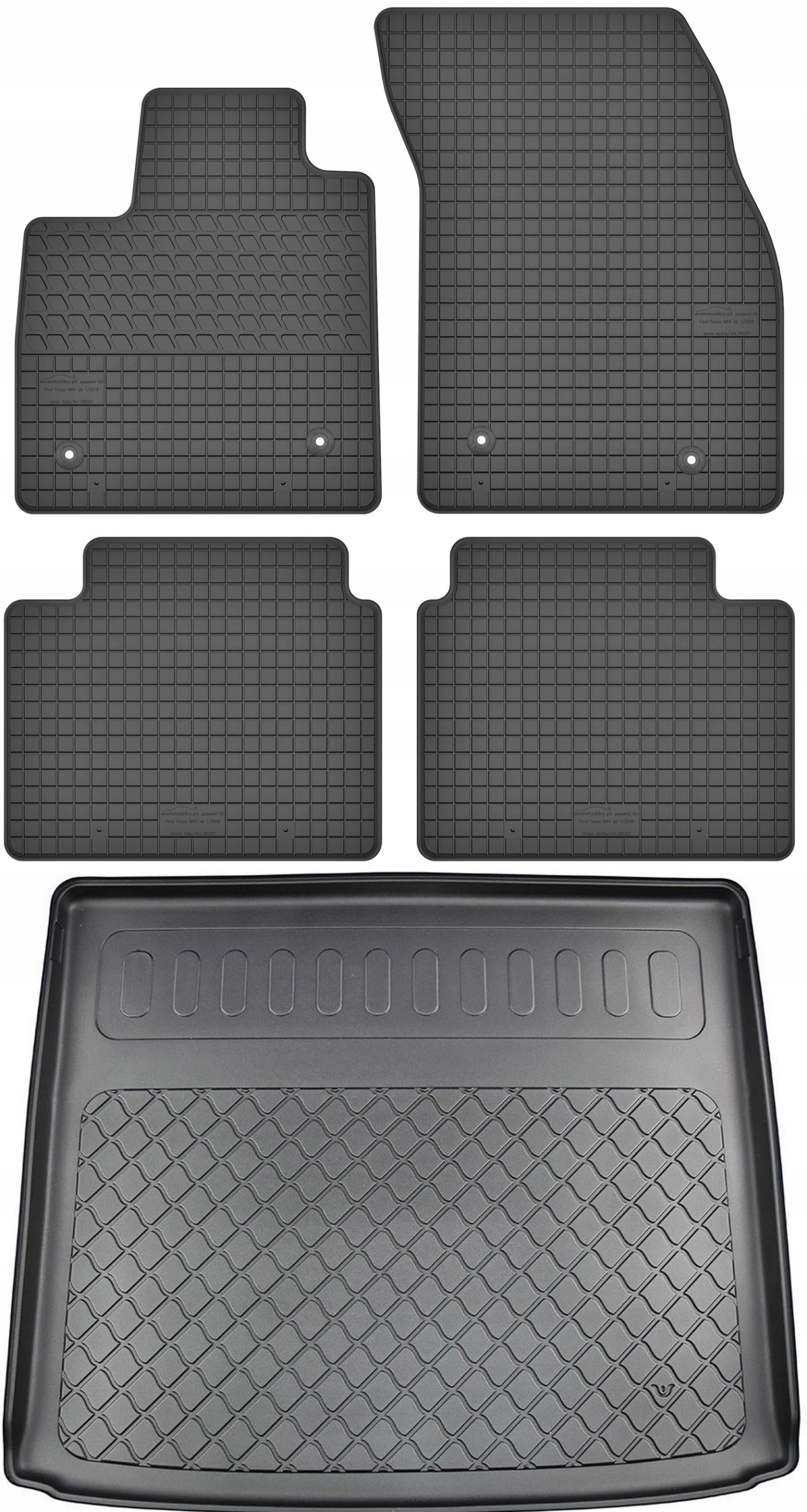 Ford Focus IV Kombi od roku 09.2018 Set Koberce batožinový priestor