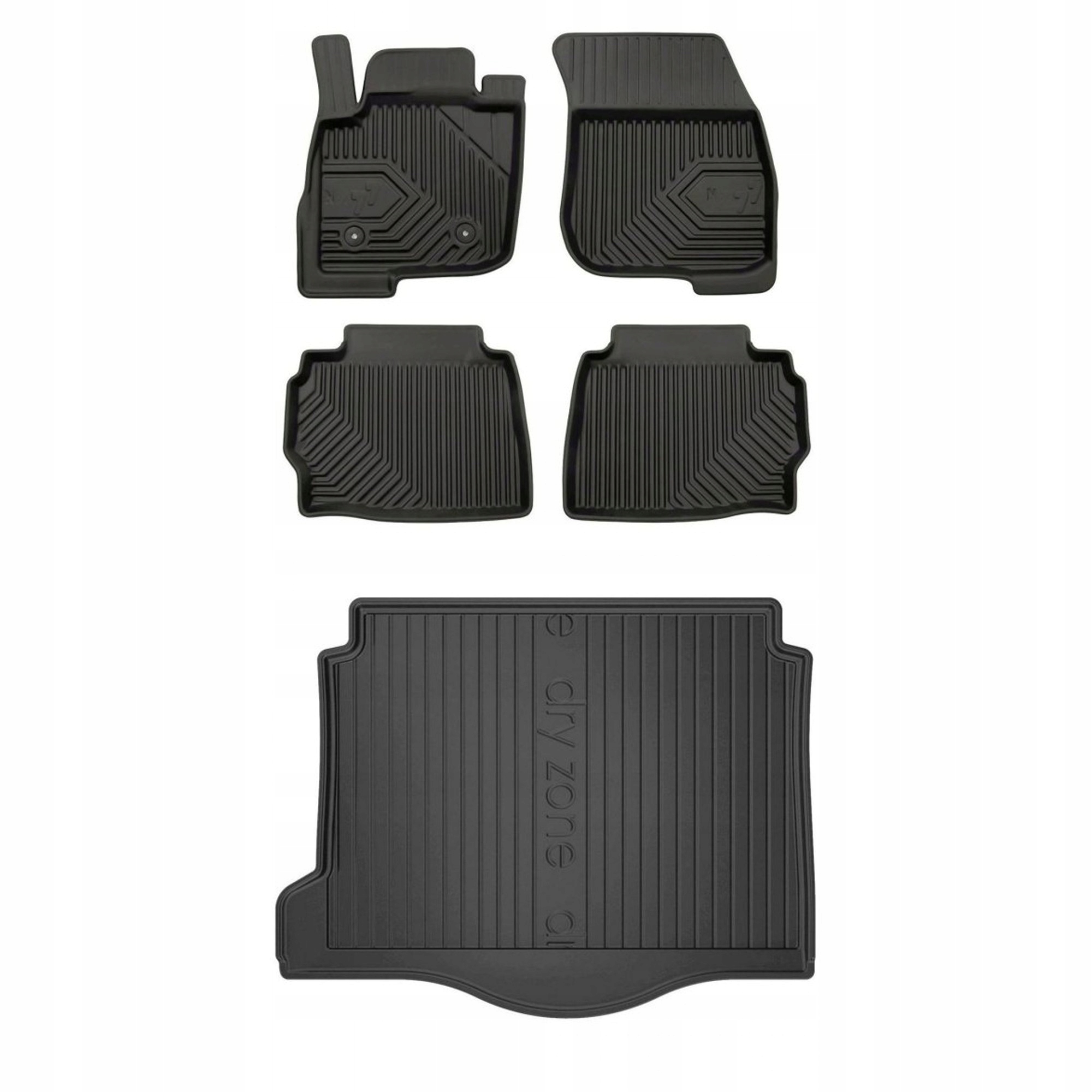 Gumová sada koberčekov a rohoží Ford Mondeo V 2014-2022 Kombi, rozstup medzi