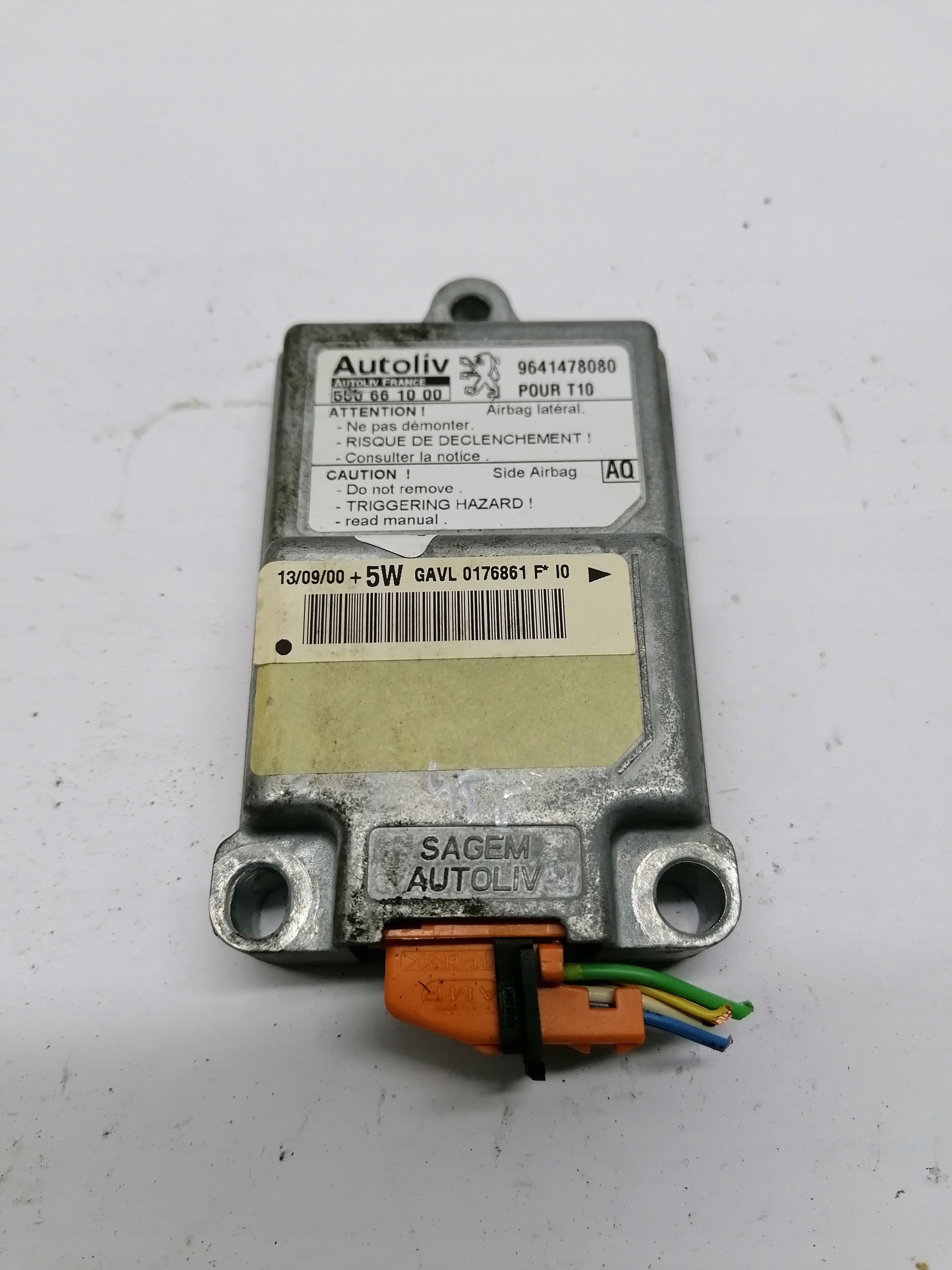 Crashsensor Drucksensor PEUGEOT 206 9641478080