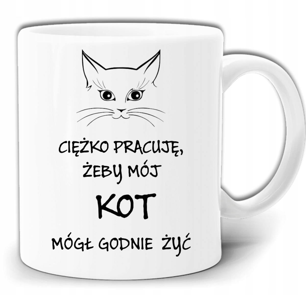 

Kubek Ciężko Pracuję Dla Mojego Kota+pudełko GW193