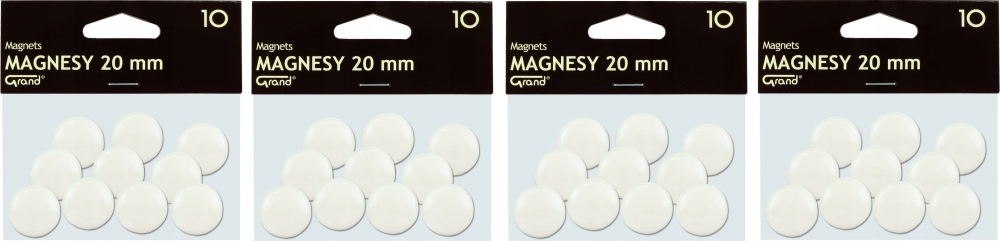 

Magnesy Grand 20mm 40szt biały