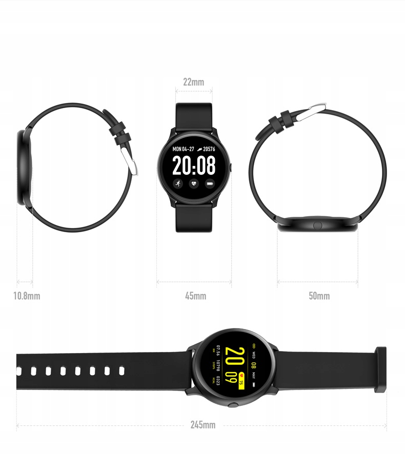 ZEGAREK DAMSKI SMARTWATCH G. ROSSI CIŚNIENIE SMS Model SMARTWATCH do huawei samsung apple xiaomi