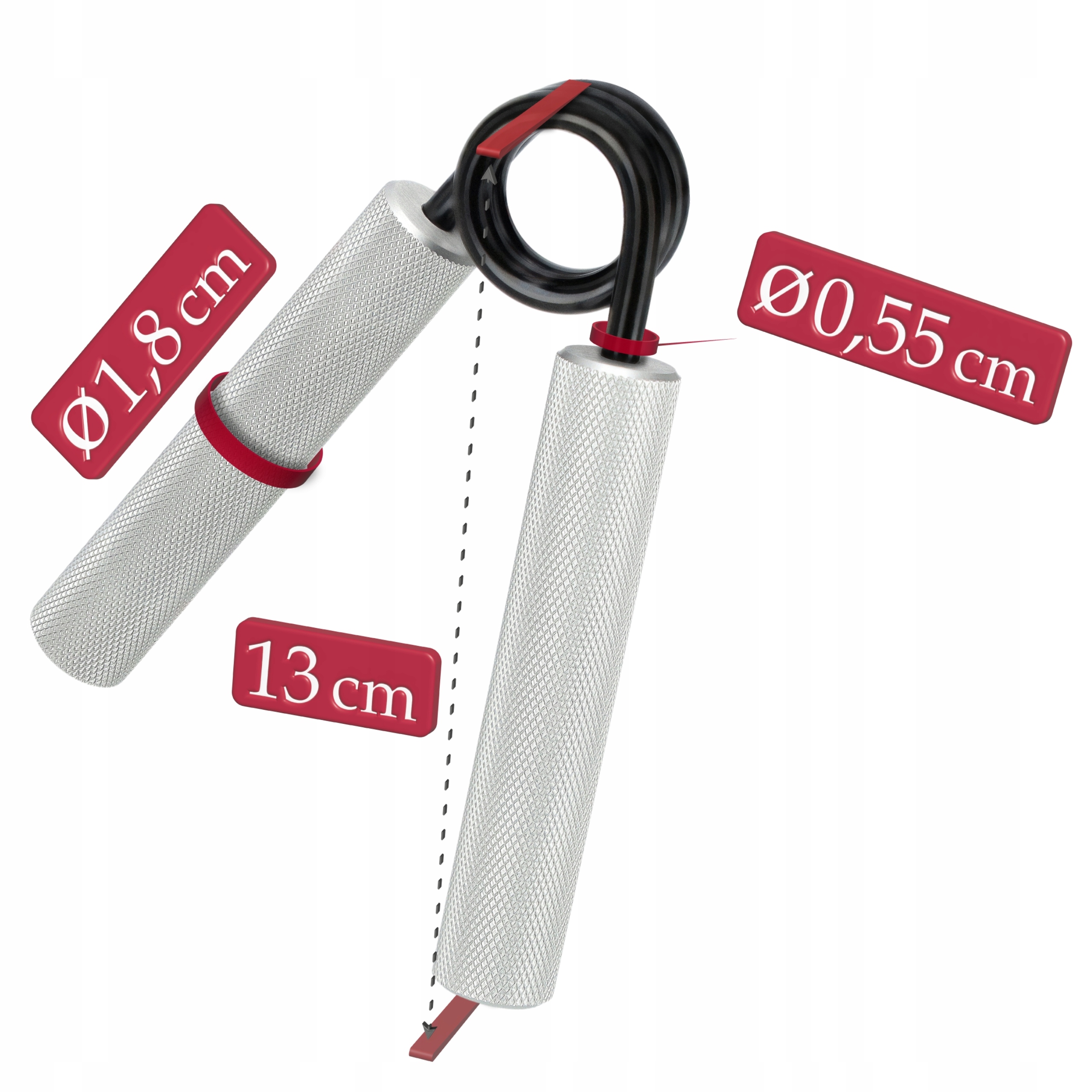 ŚCISKACZ DO ĆWICZEŃ TRENINGU RĄK DŁONI METALOWY ALUMINIOWY MOCNY OPÓR 45KG Rodzaj ściskacz