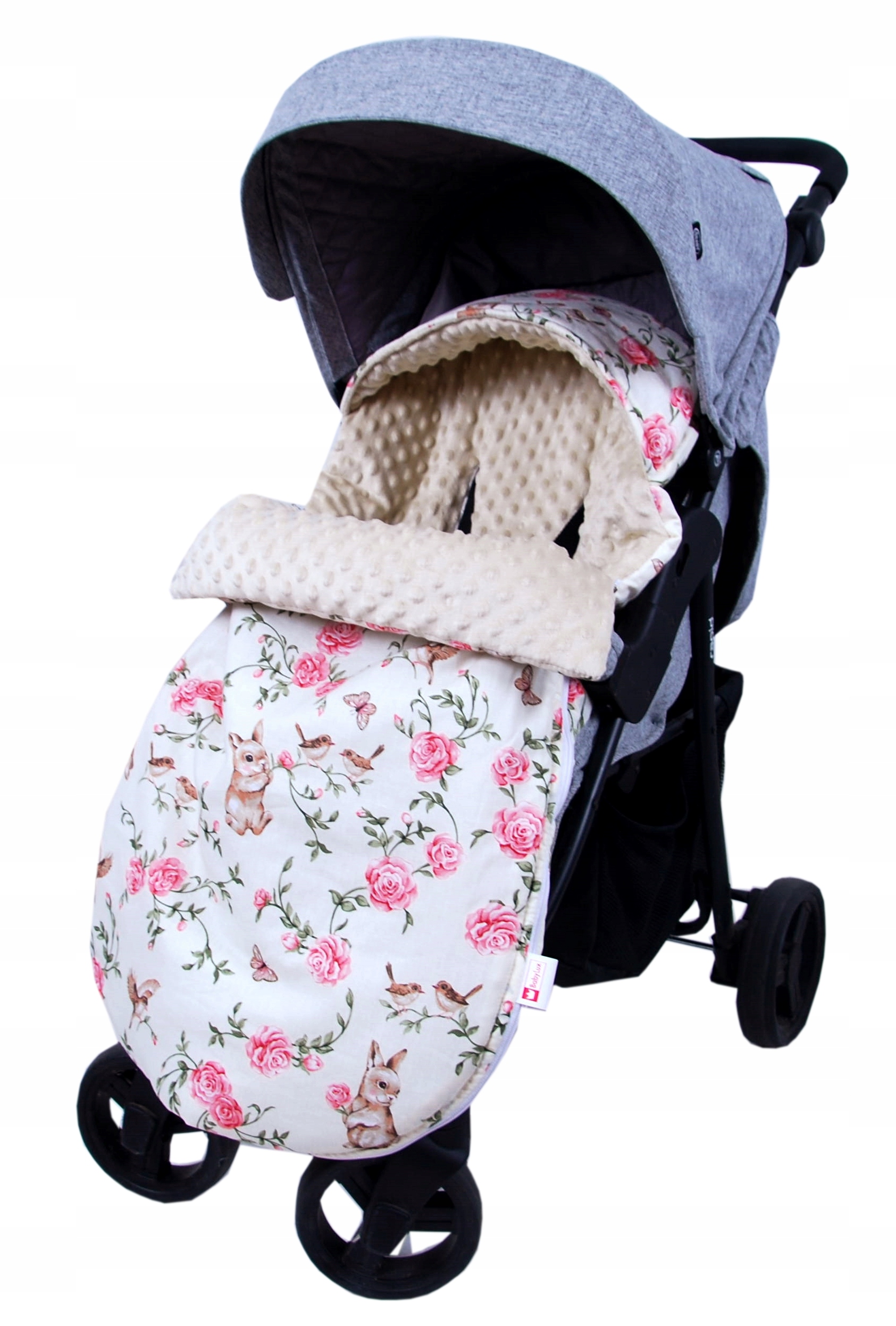 BabyLux ŚPIWOREK WIOSENNY MINKY DO WÓZKA 90CM N 140