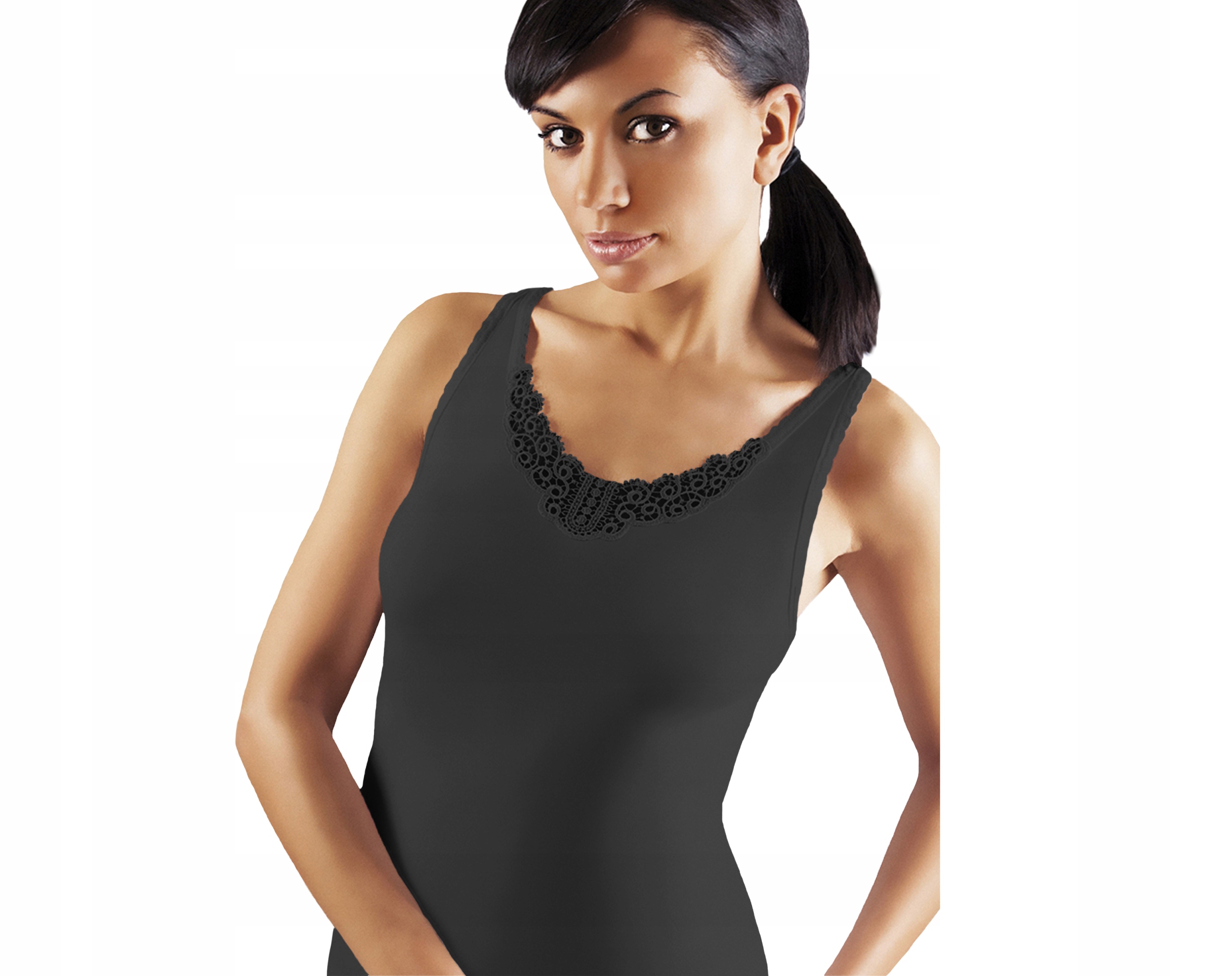 Koszulka damska bawełna NETi PZE-03 czarna